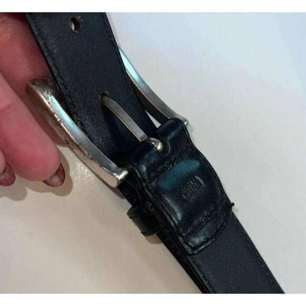 Fossil Women's‎ Leather Belt Size M Medium BT7862001 Black